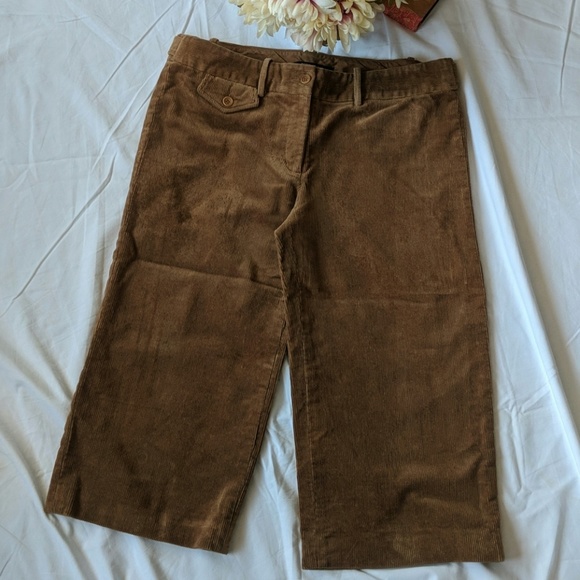 BCBGMaxazria corduroy capri pants sz 10 - Picture 1 of 7
